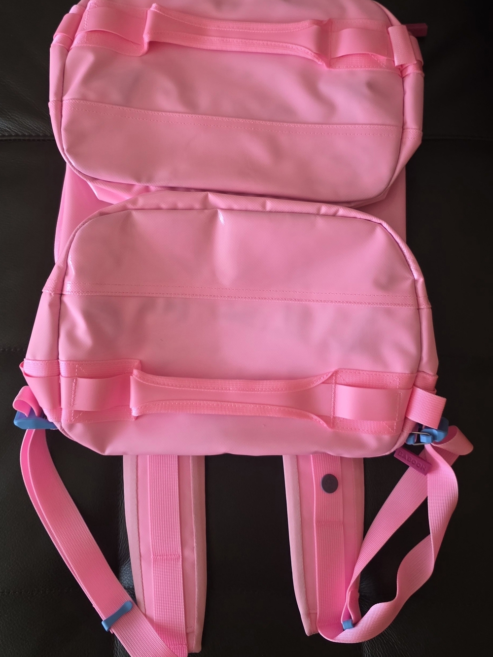 Baboon to the Moon Mini Bag – Pink with Purple Interior